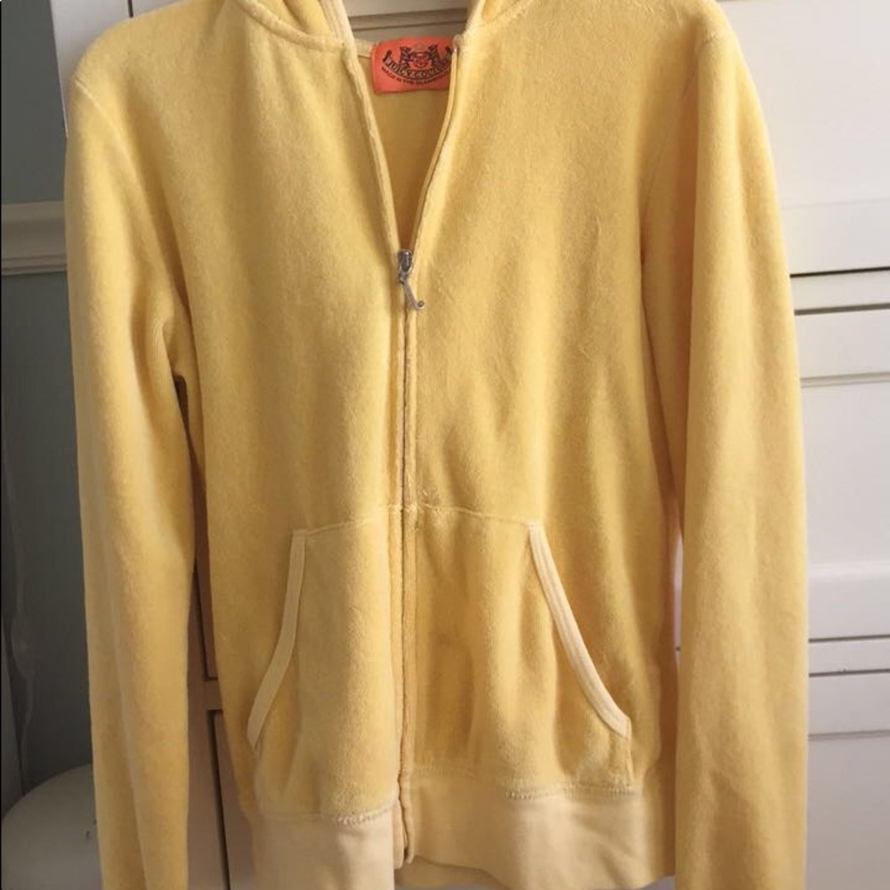 Juicy couture yellow sweatsuit jacket